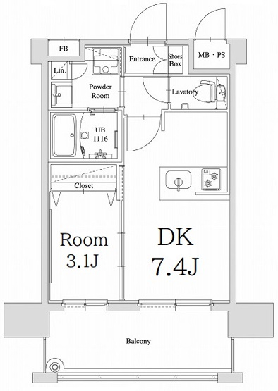 【間取り】 | 新品家具付きマンション春吉9(KaGood福岡)