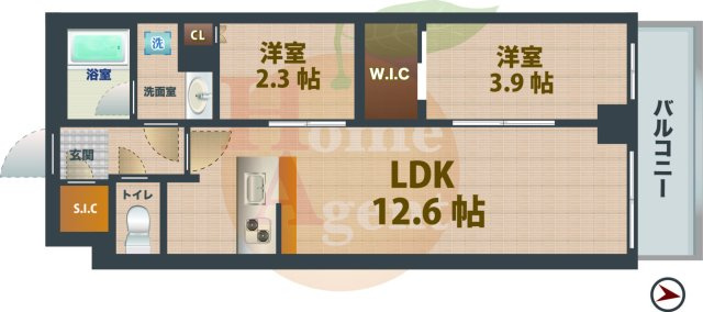 【間取り】 | アジールコート練馬中村橋 | 1SLDKのお部屋です。