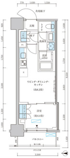【間取り】 | パークアクシス池袋イースト
