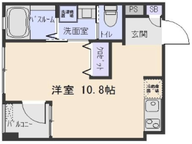 Luxe・Kの間取り|間取りです。