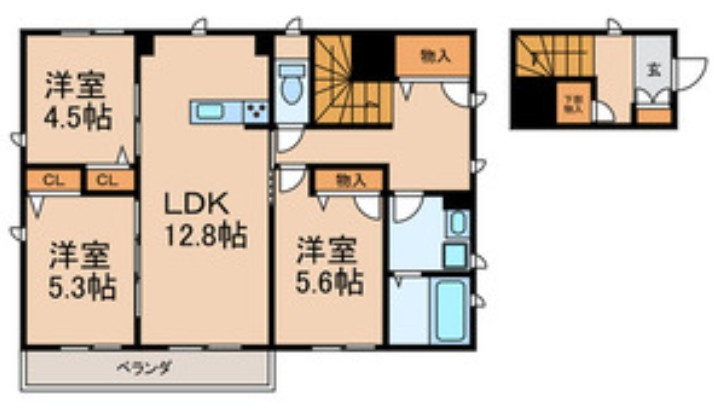 仲介手数料（賃料の1.10ヵ月）の50％OFF対象物件！の間取り