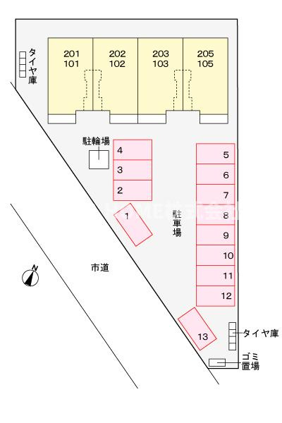 ファミール菅の区画図