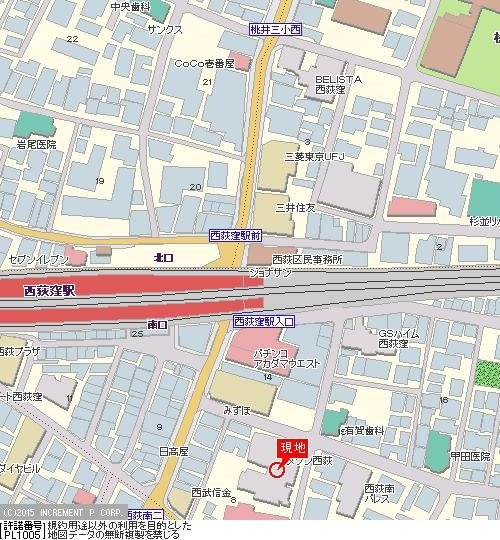 メゾン西荻の地図