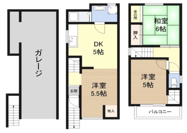東淀川区菅原２丁目　中古テラスの間取り
