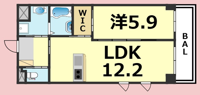 【間取り】 | レアグランツ東難波Ⅰ