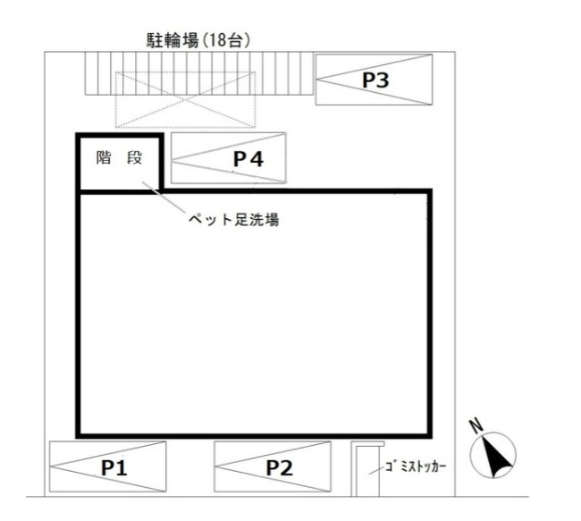 パルトネール市川の区画図