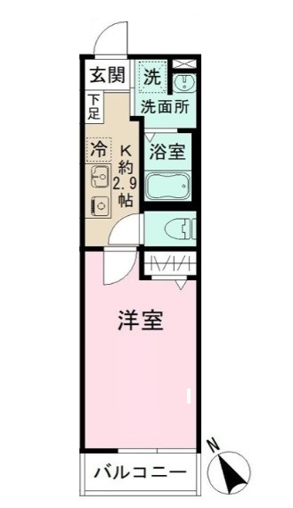 パルトネール市川の間取り