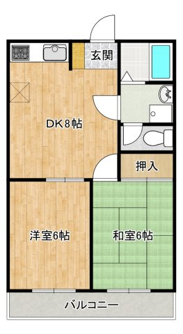 ブランメゾン・フジの間取り