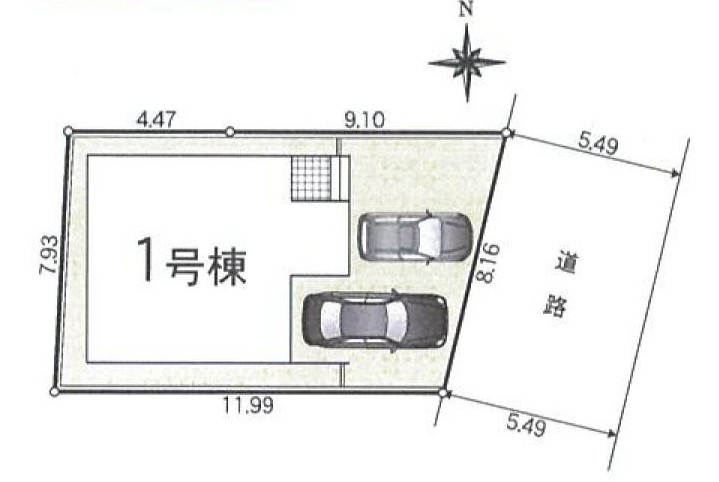 安城市今本町7丁目3-4『仲介手数料無料』新築一戸建て・建売の区画図