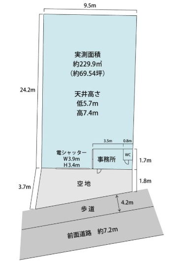 大桐１丁目倉庫の間取り