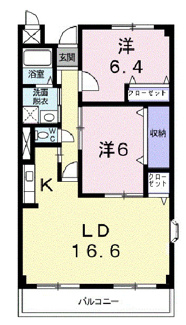 【間取り】 | グランメールＡ | 間取図