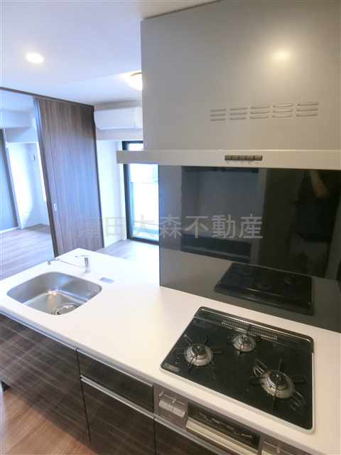 ステージグランデ京急蒲田のキッチン|3口ガスグリル付システムキッチン　カウンターキッチン