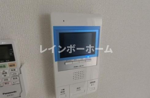 特典：仲介手数料が半額です!!のセキュリティ|モニタ付きインターホンです