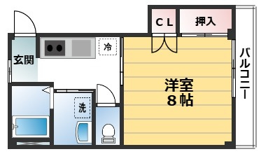 ハイムKUSAKIの間取り