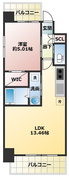プレジオ三国ASIANの間取り