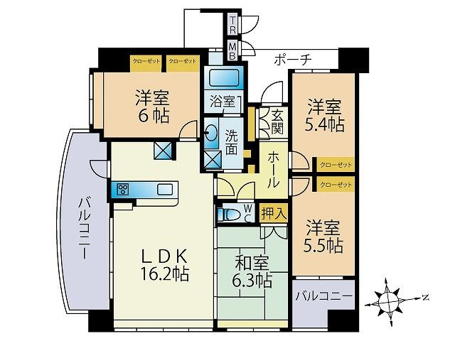 【間取り】 | サンパーク三ヶ森Ⅱ☆仲介手数料無料☆