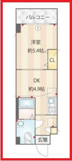 【間取り】 | アーバハイツ六町環七北通り