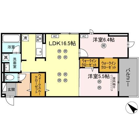 D-ROOM東雲町の間取り