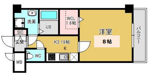 グランロード立売堀の間取り
