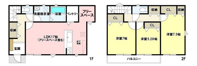 中古戸建の間取り