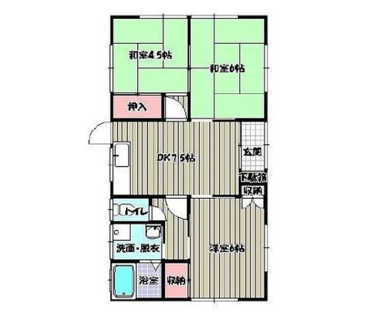 北諸県郡三股町大字樺山の中古一戸建の間取り
