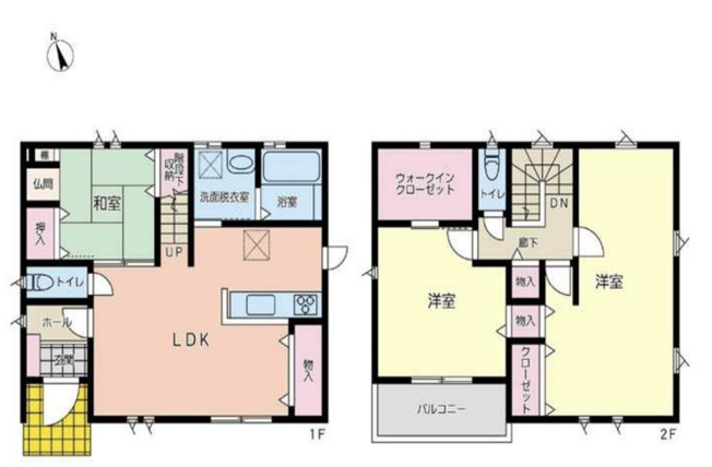 【間取り】 | 加須市騎西　中古戸建