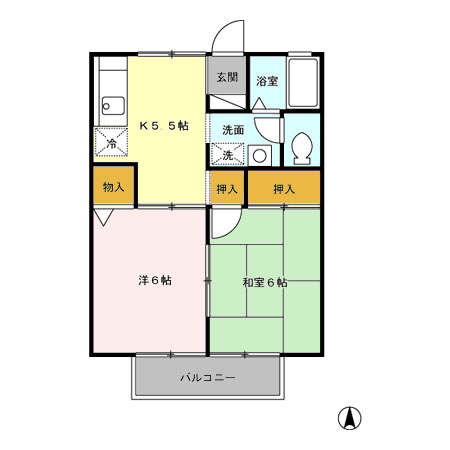 【間取り】 | エントピア新秋津B