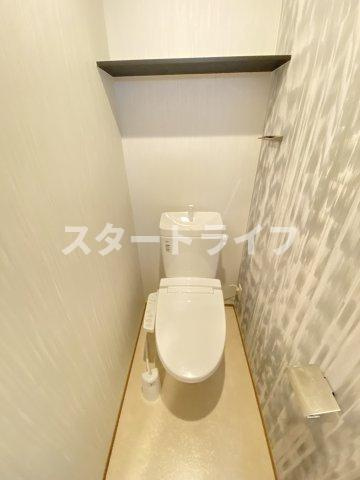 大阪市東淀川区柴島２丁目のアパートのトイレ