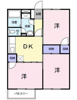 【間取り】 | ローズレジデンスⅠ | 間取図