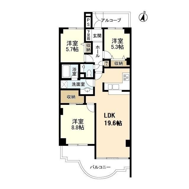 ブロンズストーン宇田川の間取り