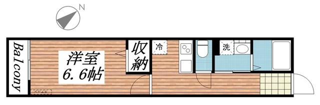 フラット南流山 の間取り