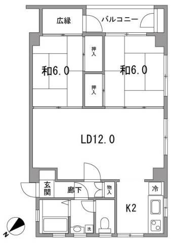 須磨マンションの間取り