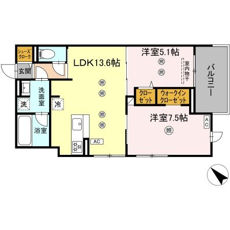 D-ROOM東雲町の間取り