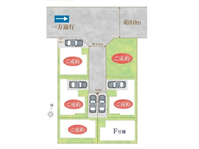 葛飾区南水元4丁目の区画図