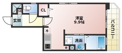 【間取り】 | ラシーヌ阿倍野