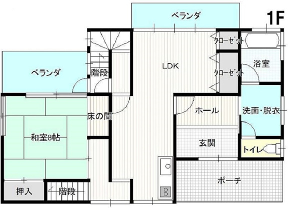 【間取り】 | 殖産浮山温泉郷　戸建
