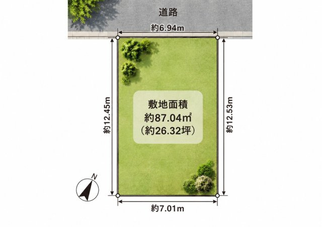 【区画図】 | 小田急線「百合ヶ丘」条件なし土地