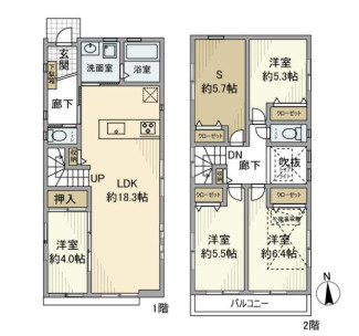 【間取り】 | 西恋ヶ窪戸建