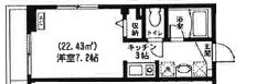 フラッツ神楽坂の間取り|間取りです。