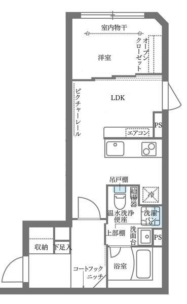 ＣＯＣＯＣＵＢＥ大井町の間取り|間取りです。