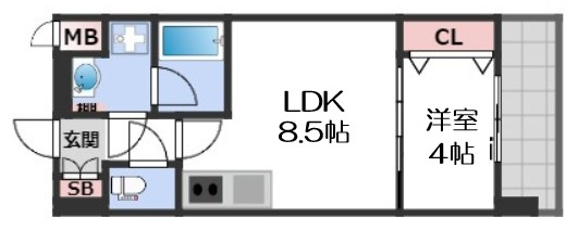 【間取り】 | スプランディッド難波SOUTH