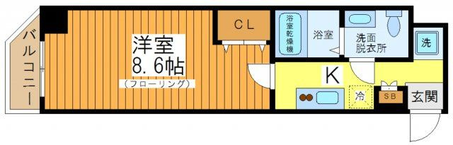 BPRレジデンス下高井戸の間取り