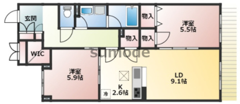 NorthField20の間取り