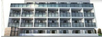 【外観パース】 | クレヴィスタ方南町Ⅱ | 鉄筋コンクリート造のがっちりとした建物。