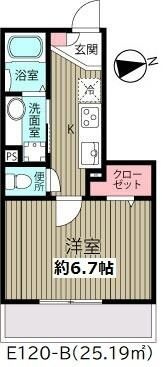 オデッサ浦安（Ｅ－１２０）の間取り