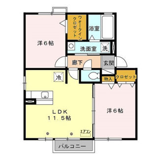 【間取り】 | アドニス・フラット　B