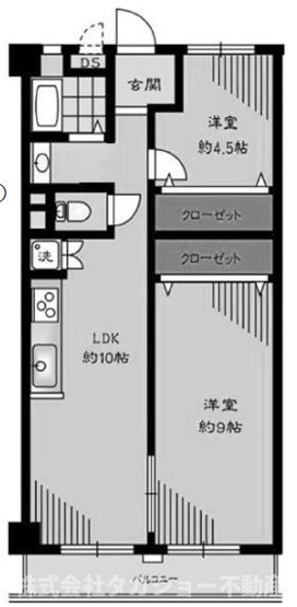 【間取り】 | 稲毛コーポビアネーズ