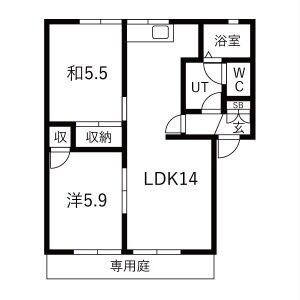 グリーンハイツ高砂の間取り