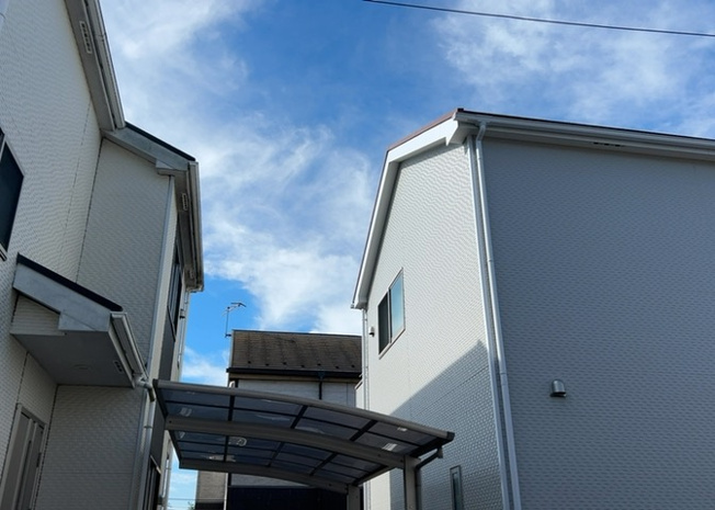 【展望】 | 下九沢中古戸建 | 眺望を気にして物件を探す場合、前面に建物が建っていないか現地で確認しましょう！前面に建物があると景色はもちろん、日当たりや風通しにも影響が出てきます。住んだ時のことを想像しながら現地見学をしましょう。