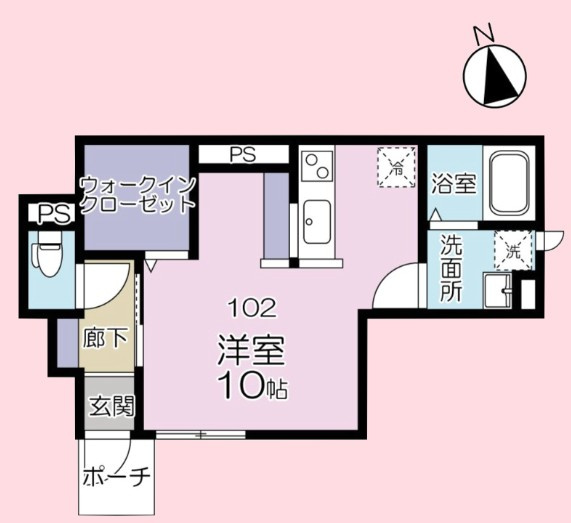 シエル　フルールの間取り